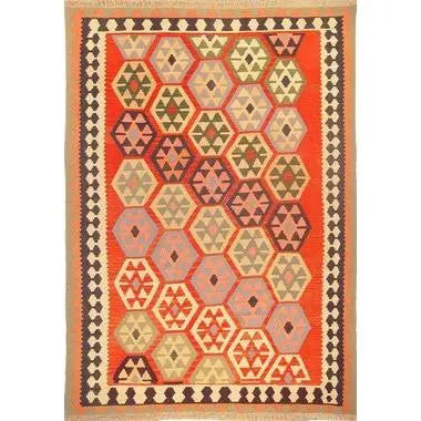 One Of The Kind Ardabil Persian Kilim 8'10" x 6'0"